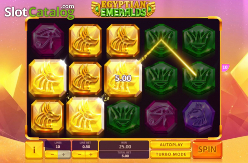 Οθόνη4. Egyptian Emeralds Κουλοχέρης