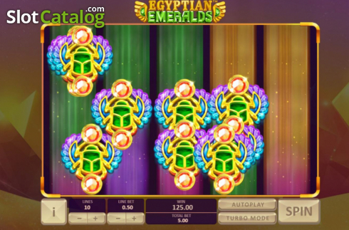 Οθόνη5. Egyptian Emeralds Κουλοχέρης