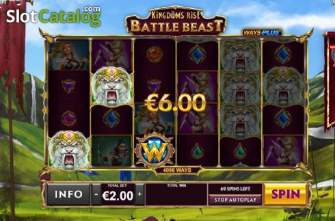 Οθόνη6. Kingdoms Rise Battle Beast Κουλοχέρης