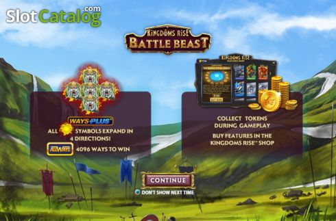 Οθόνη2. Kingdoms Rise Battle Beast Κουλοχέρης