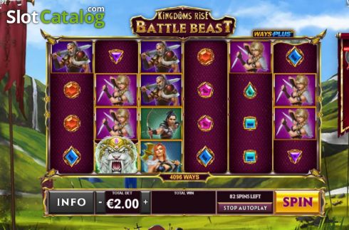 Οθόνη3. Kingdoms Rise Battle Beast Κουλοχέρης