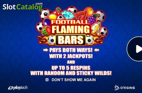 Οθόνη2. Football Flaming Bars Κουλοχέρης 