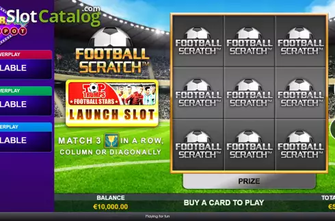 Οθόνη2. Football Scratch (Playtech Origins) Κουλοχέρης