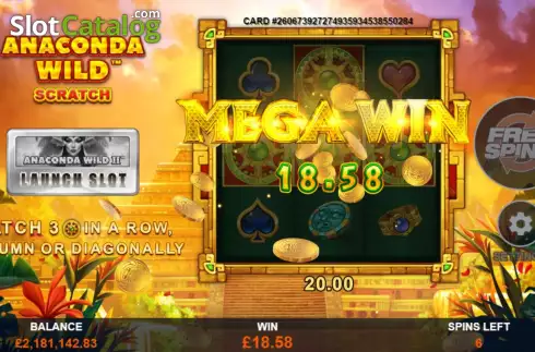 Οθόνη5. Anaconda Wild Scratch Κουλοχέρης 