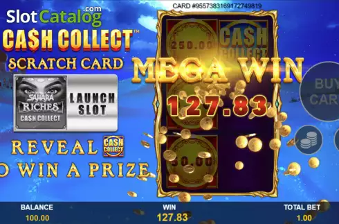 Οθόνη3. Cash Collect Scratch Card Κουλοχέρης 