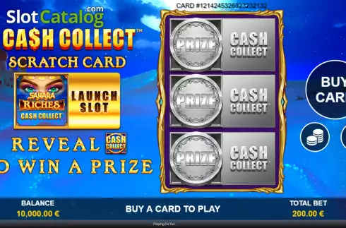 Οθόνη2. Cash Collect Scratch Card Κουλοχέρης 