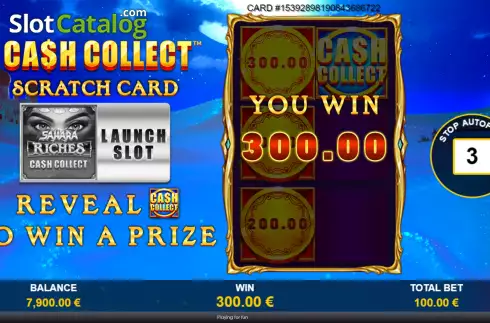 Οθόνη6. Cash Collect Scratch Card Κουλοχέρης 