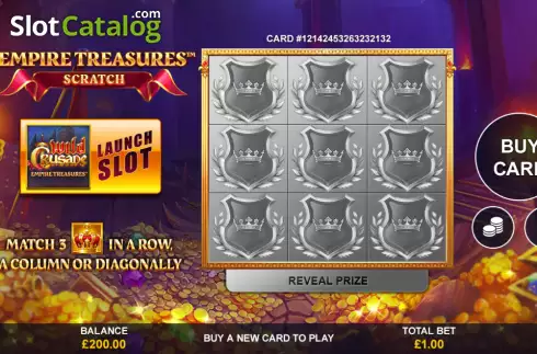 Οθόνη2. Empire Treasures Scratch Κουλοχέρης