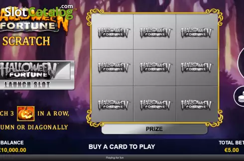 Οθόνη2. Halloween Fortune Scratch Κουλοχέρης