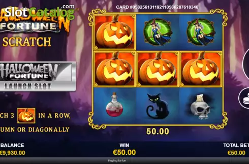 Οθόνη4. Halloween Fortune Scratch Κουλοχέρης