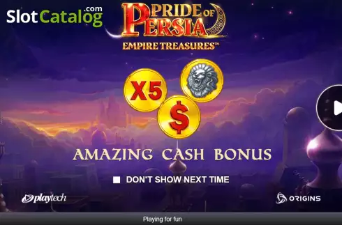 Οθόνη2. Pride of Persia Empire Treasures Κουλοχέρης