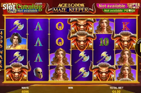 Οθόνη3. Age Of The Gods Maze Keeper Κουλοχέρης