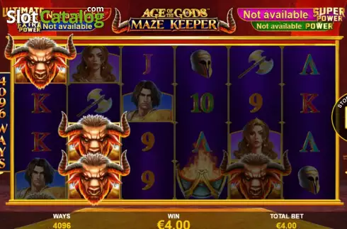 Οθόνη4. Age Of The Gods Maze Keeper Κουλοχέρης
