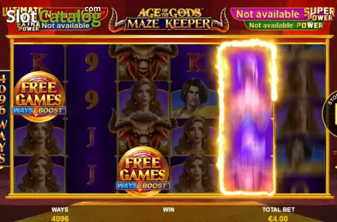 Οθόνη5. Age Of The Gods Maze Keeper Κουλοχέρης