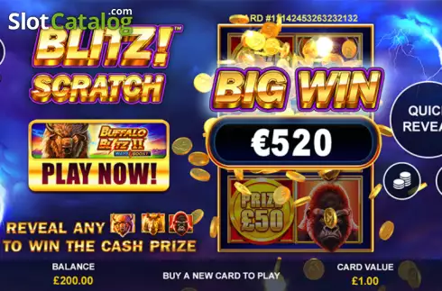 Οθόνη4. Blitz Scratch Κουλοχέρης