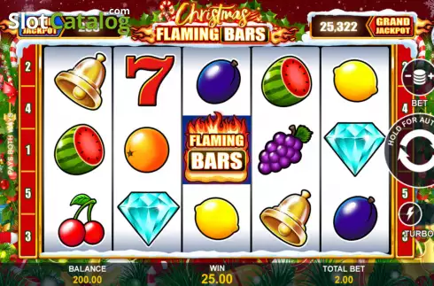 Οθόνη2. Flaming Bars Christmas Κουλοχέρης 
