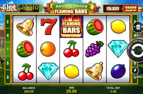 Οθόνη3. Flaming Bars Racing Tracks Κουλοχέρης