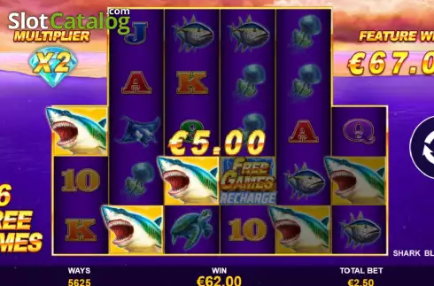 Οθόνη9. Shark Blitz Κουλοχέρης
