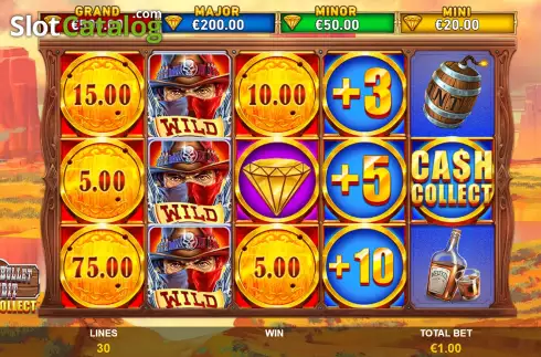 Οθόνη2. Cash Collect Silver Bullet Bandit Κουλοχέρης