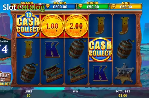 Οθόνη7. Cash Collect Silver Bullet Bandit Κουλοχέρης