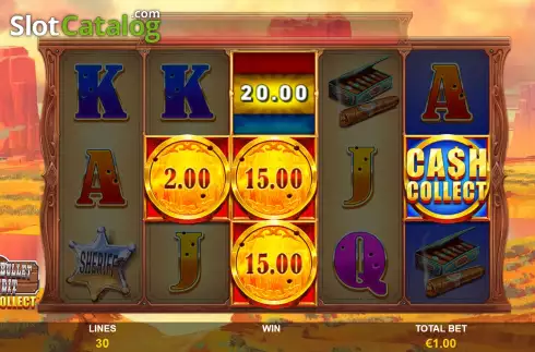 Οθόνη9. Cash Collect Silver Bullet Bandit Κουλοχέρης