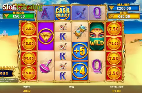 Οθόνη3. Cash Collect Sahara Riches Megaways Κουλοχέρης 