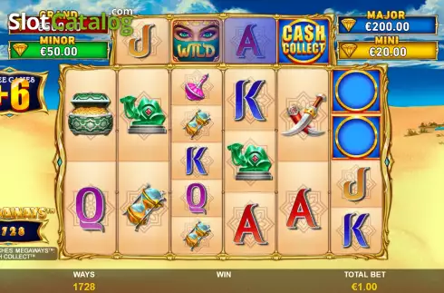 Οθόνη9. Cash Collect Sahara Riches Megaways Κουλοχέρης 