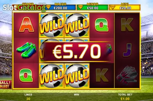 Οθόνη5. Football Cash Collect Κουλοχέρης