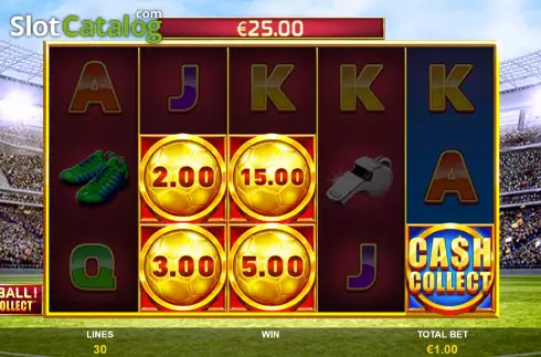 Οθόνη6. Football Cash Collect Κουλοχέρης