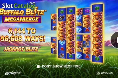 Οθόνη2. Buffalo Blitz Mega Merge Κουλοχέρης