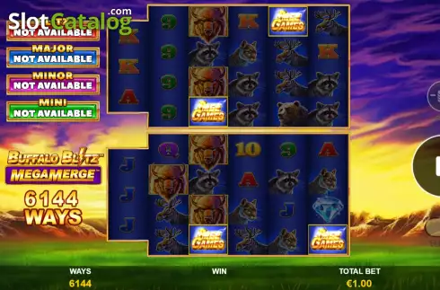 Οθόνη7. Buffalo Blitz Mega Merge Κουλοχέρης