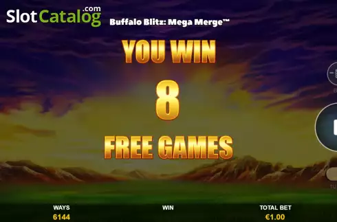 Οθόνη8. Buffalo Blitz Mega Merge Κουλοχέρης