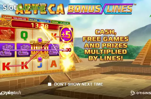Οθόνη2. Azteca Bonus Lines Κουλοχέρης