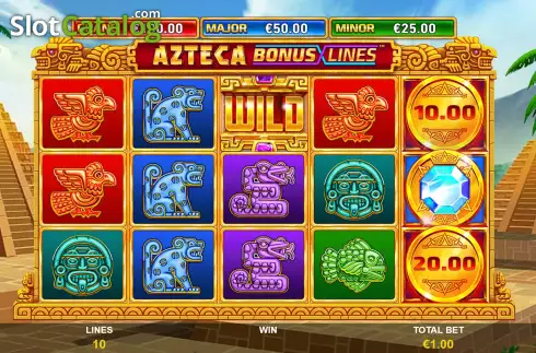 Οθόνη3. Azteca Bonus Lines Κουλοχέρης