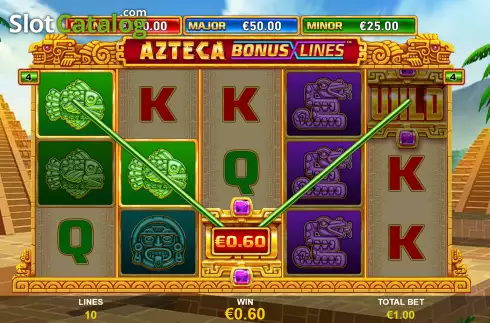 Οθόνη4. Azteca Bonus Lines Κουλοχέρης