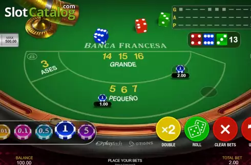 Οθόνη2. Banca Francesa (Playtech Origins) Κουλοχέρης