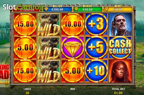 Οθόνη3. The Walking Dead Cash Collect Κουλοχέρης