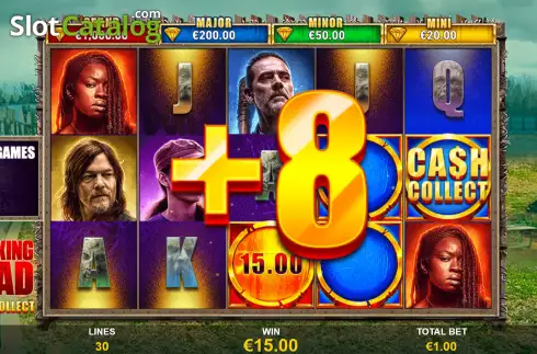 Οθόνη7. The Walking Dead Cash Collect Κουλοχέρης