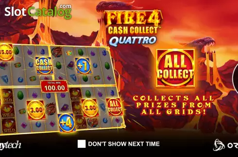 Οθόνη2. Fire 4: Cash Collect Quattro Κουλοχέρης
