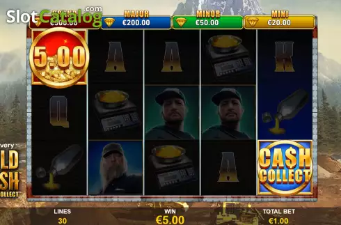 Οθόνη6. Gold Rush Cash Collect Κουλοχέρης 