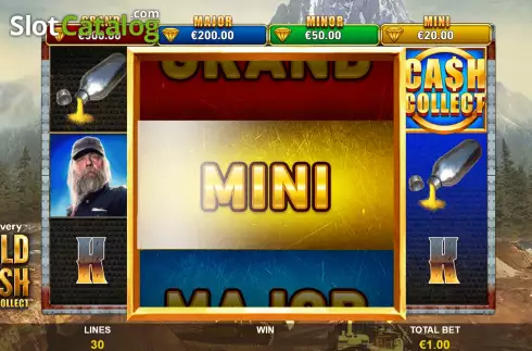 Οθόνη8. Gold Rush Cash Collect Κουλοχέρης 