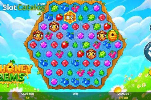 Οθόνη3. Honey Gems Κουλοχέρης