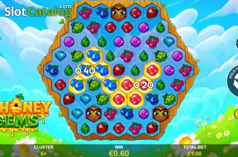 Οθόνη4. Honey Gems Κουλοχέρης
