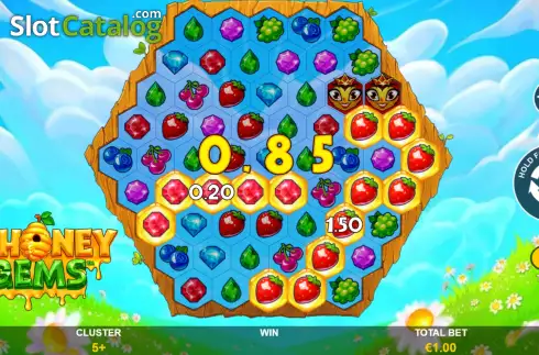 Οθόνη5. Honey Gems Κουλοχέρης