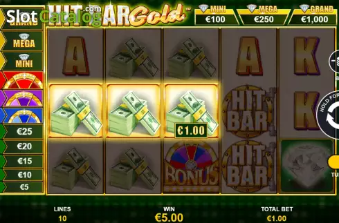 Οθόνη5. Hit Bar Gold Κουλοχέρης