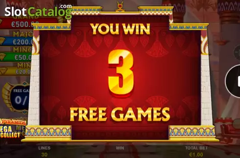 Οθόνη9. Mega Cash Collect: Queen of the Pyramids Κουλοχέρης