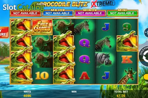 Οθόνη3. Crocodile Blitz Extreme Κουλοχέρης