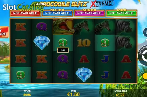 Οθόνη4. Crocodile Blitz Extreme Κουλοχέρης