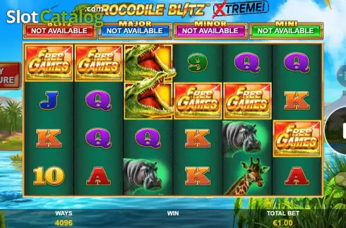 Οθόνη8. Crocodile Blitz Extreme Κουλοχέρης