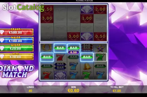 Οθόνη3. Diamond Match Κουλοχέρης